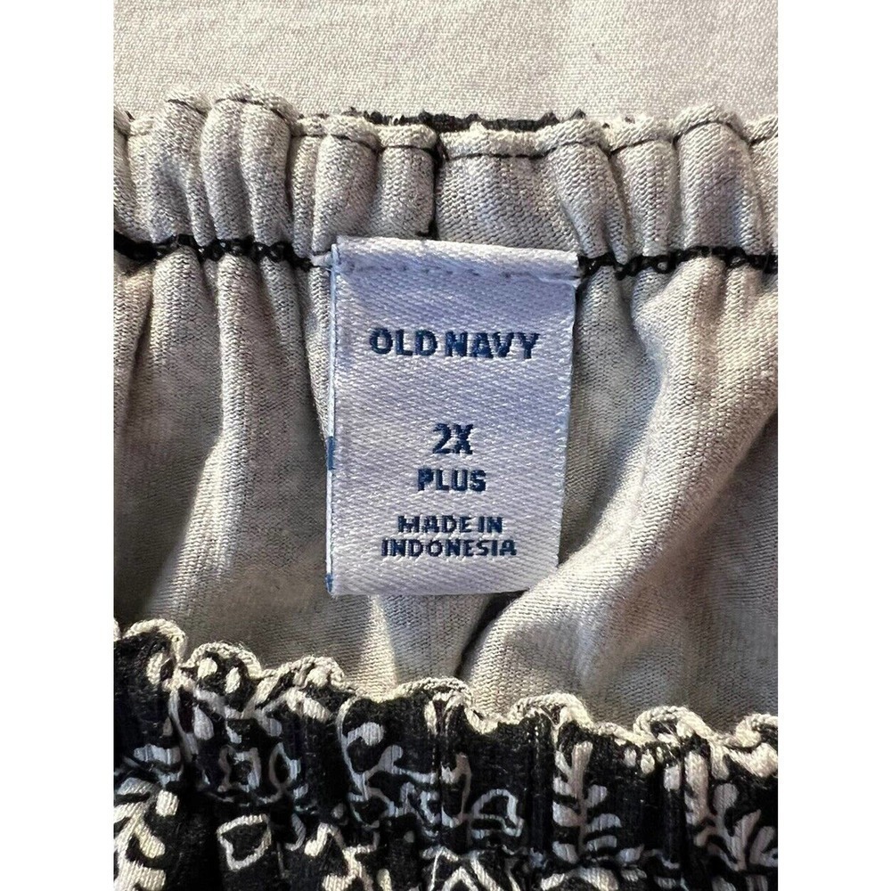 NWT Old Navy Womens 2X Dress Waist Defined Off The Shoulder Jersey Knit BLACK - Picture 3 of 4